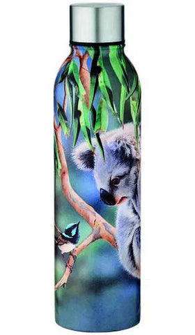 Drink bottle - Fauna of Aus Kookaburras / Koala from Natalie Jane Parker