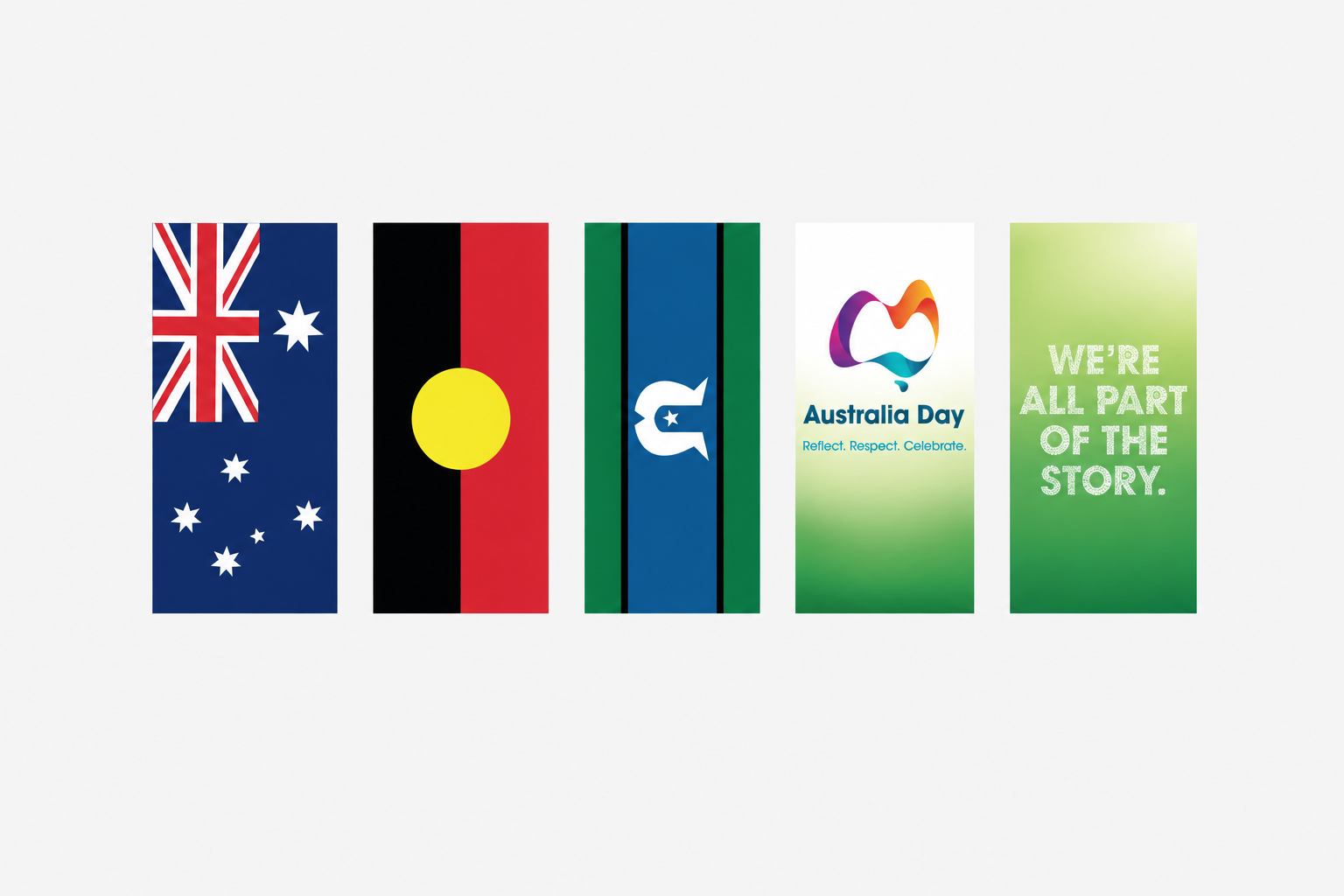 Australia Day with Flags- bunting - Australia Day Council of South Australia