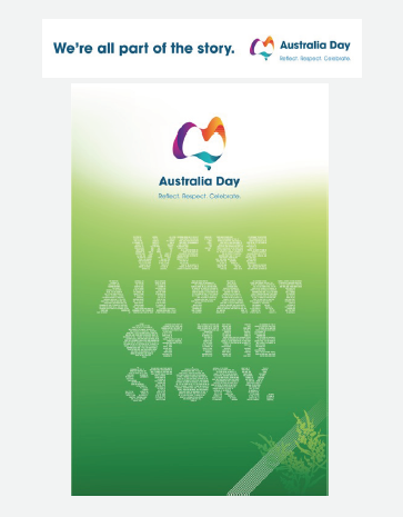We're all part of the story - lectern signage