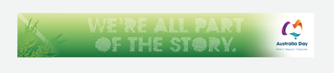 We're all part of the story - Road Banner