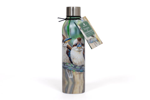 Drink bottle - Fauna of Aus Kookaburras / Koala from Natalie Jane Parker