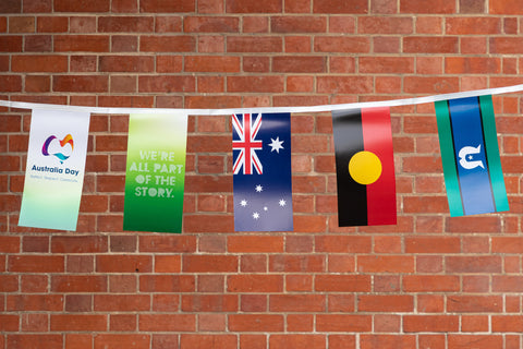 Australia Day with Flags- bunting