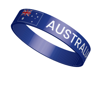 Australian Flag Wristbands