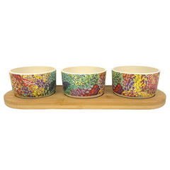 Bamboo Snack Bowl Set