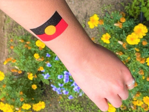 Aboriginal Flag Temporary Tattoo