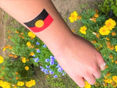Aboriginal Flag Temporary Tattoo - Australia Day Council of South Australia